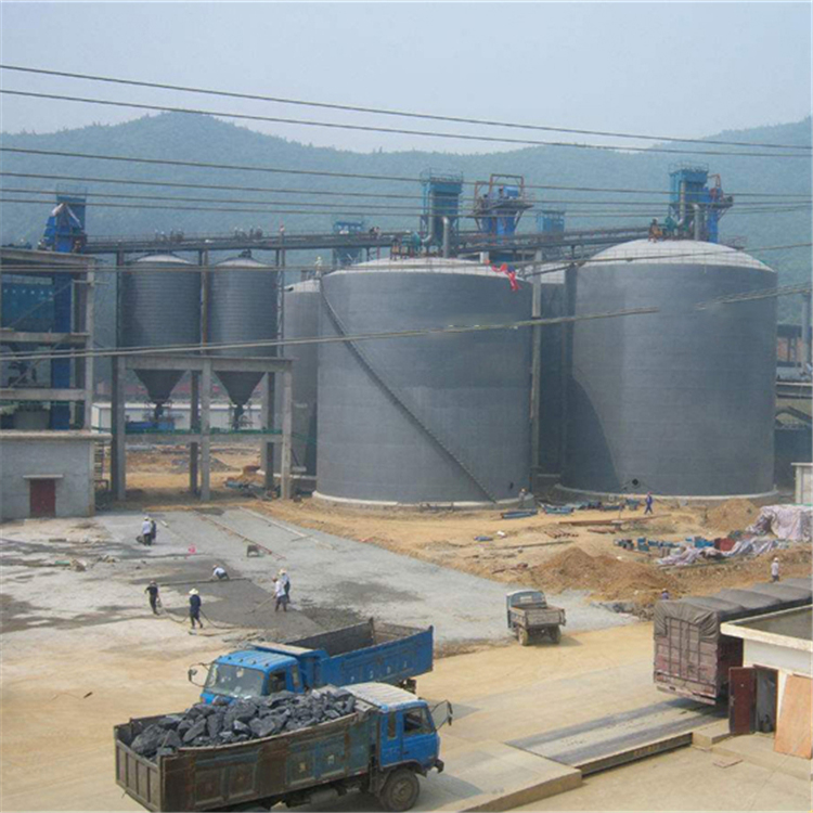 阳泉水泥钢板仓2座3000吨青岛项目进入施工